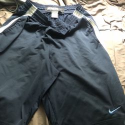 Blue/white Nike Basketball Men’s Medium Size Mesh Shorts 