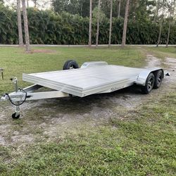 New 2023 Tandem axle All Aluminum single car hauler, Mag Wheels 