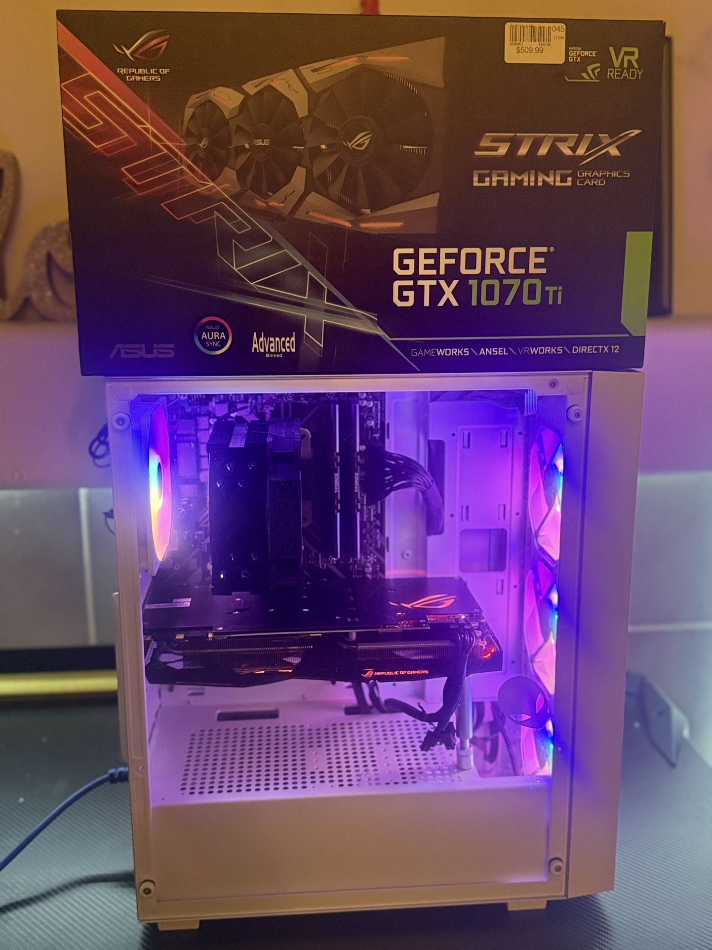 Gaming PC – Ryzen 5 3600 / GTX 1070 Ti / 16GB RAM / 512GB NVMe