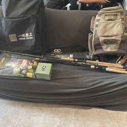 Fishing supplies rod / reel /backpack fishnet / chair