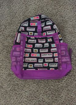 Girls Emoji travel backpack