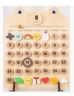 Wooden Calendar For Kids