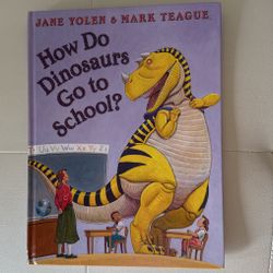 How do dinosaurs go to school?