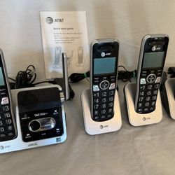 AT&T DECT 6.0 Cordless Answering System w/4 units