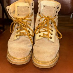 RARE 1990s Urban Hip-Hop Rap Culture Cross Colours Leather Boots Mens Size 11