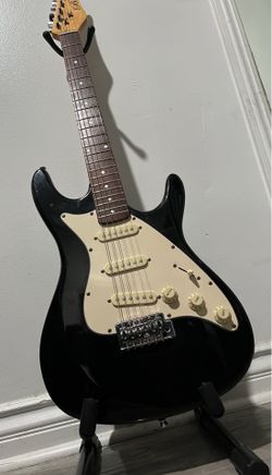 Black B Strat Style Electric Guitar