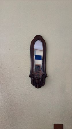 Mirror/sconce candle holder