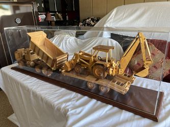 Handmade Wood Truck and Tractor 