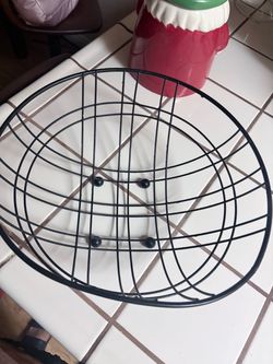 Black Wire Metal Fruit Basket Bowl