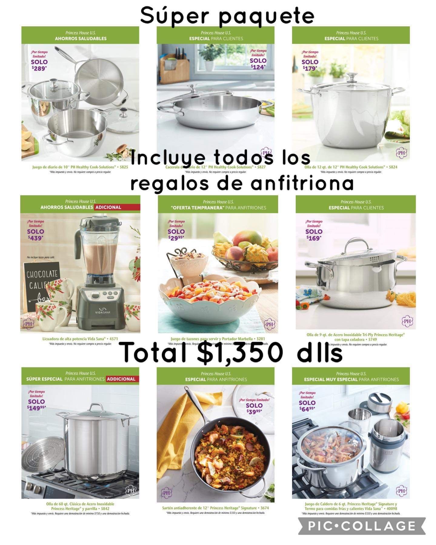 Super Paquete Princess House