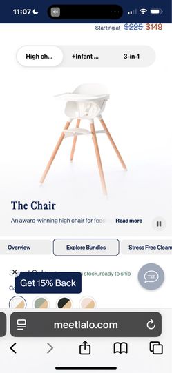 New in box Lalo “The Chair”