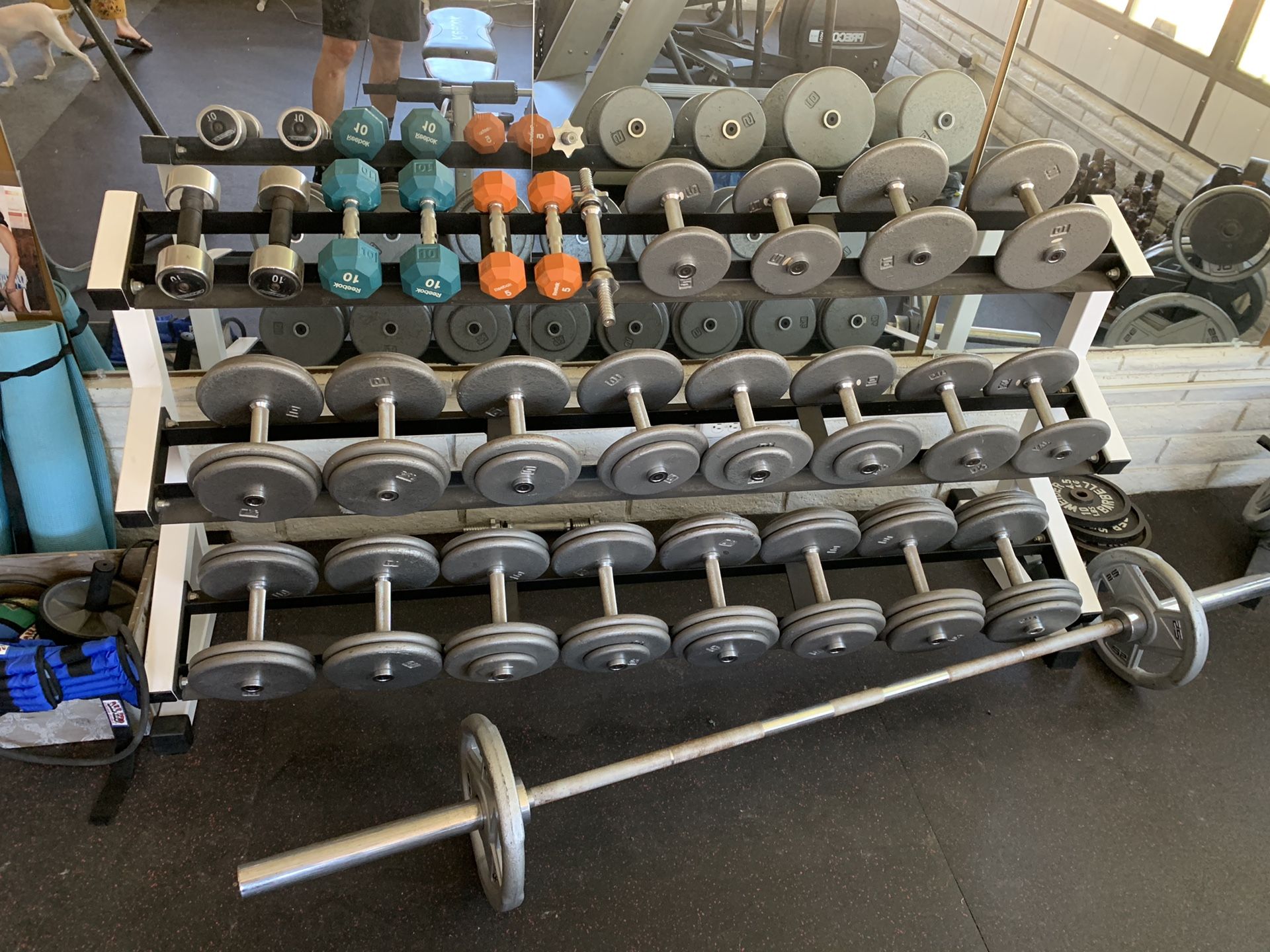 Weight set / bar and bench