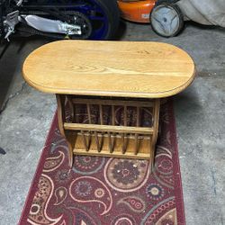 Side Table Magazine Rack