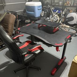 AFW PC Desk black/Red