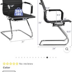 Black and Silver Conference Chairs (6)