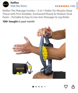 Roflex - The Massage Combo 3-in-1 Roller for Muscles Deep Tissue