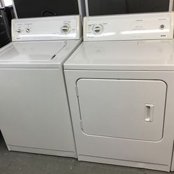 Kenmore Washer And Dryer Set. 1 year Warranty 