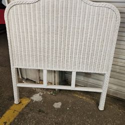 Twin Size Wicker Headboard