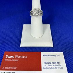 14KT White Gold Diamond Ring