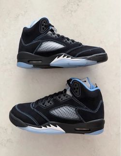 Jordan 5 Black University Blue Size 6Y Brand New