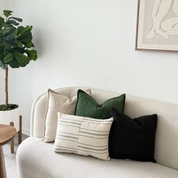 SOFA AND CHAIR BOUCLE BEIGE