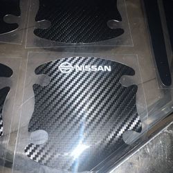 Nissan Carbon Fiber Car Door handle Protectors 