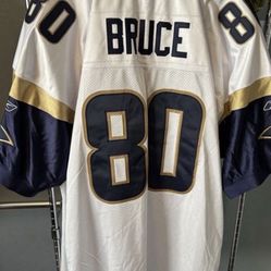 St. Louis Rams Issac Bruce Reebok NFL Jersey White  Stitched Big and Tall 60 VTG