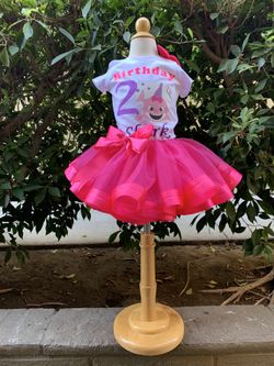 Baby shark birthday tutu