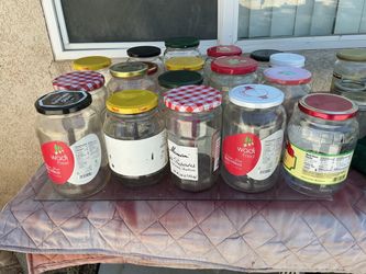 Lot of Empty Glass Jars with Lids $1 each