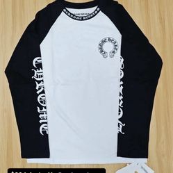 black and white Chrome Hearts long sleeve shirt 🔥