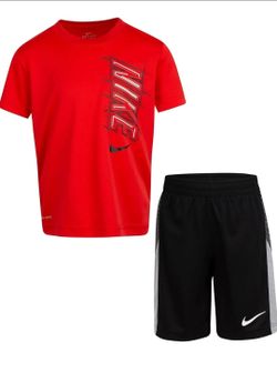 NIKE DRI-FIT Shirt & Shorts 2 Piece  Graphic Set Boy's Size 3T