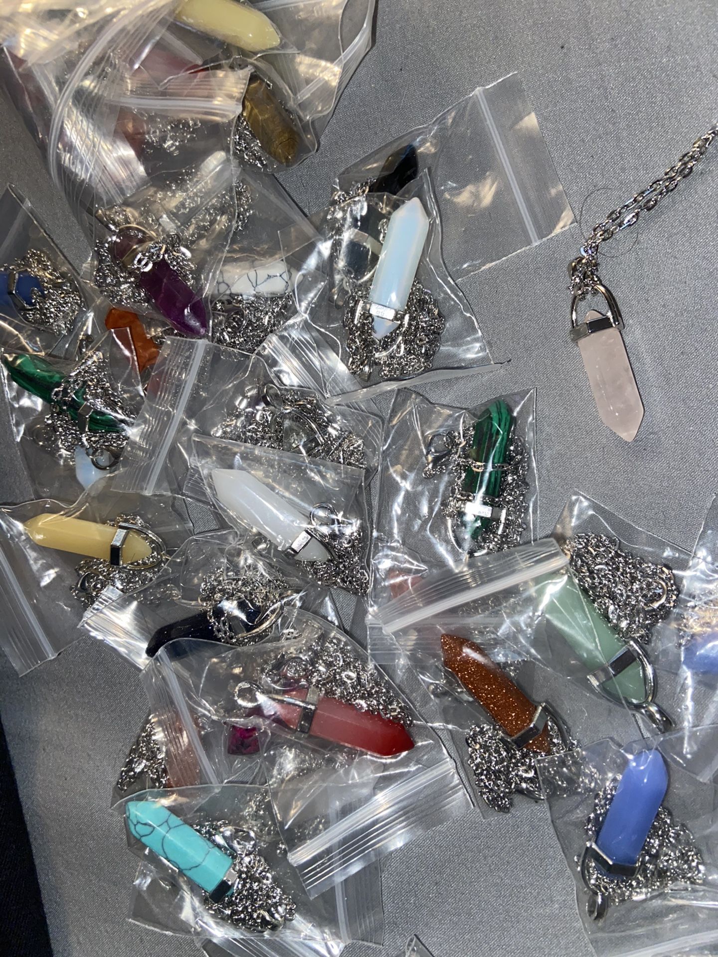 Healing chakra crystals necklaces
