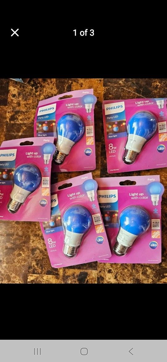 Phillips Blue light Bulbs