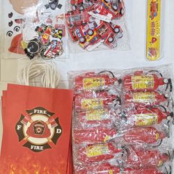 72pcs Firefighter Party Favors (New, Unopened)