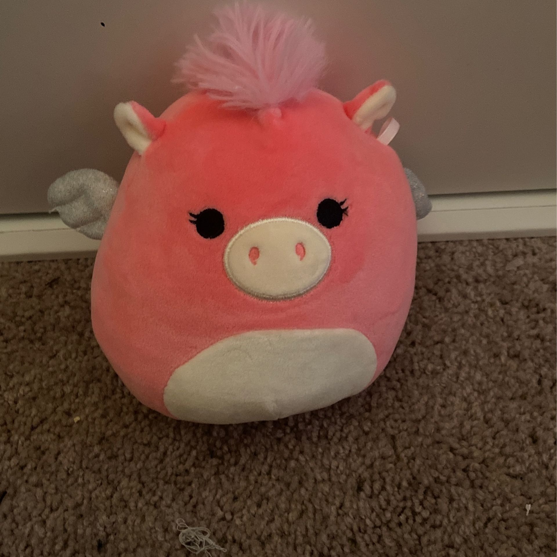 Pink Flying Pig Squishmallow