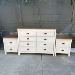 8 Drawer Dresser & nightstands 