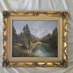 Nice Original Oil Painting On Canvas Signed