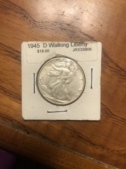 1945 D Silver Half Dollar