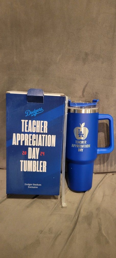 Brand New 2024 L.A. Dodgers Teachers Appreciation Day Tumbler Cup