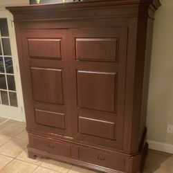 All Wood Armoire/ Entertainment Center