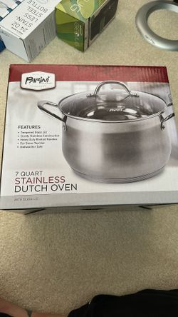 Paring Cookware 7 Qt Stainless Dutch Oven 
