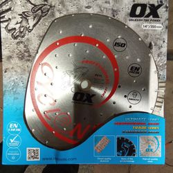 OX Tools 14" Cyclone Turbo Diamond Saw Blade