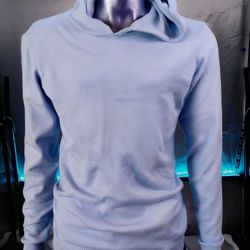 XRay Jeans Hoodie Sweater Mens M Light Blue