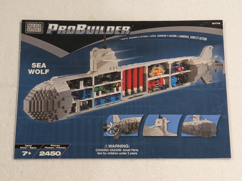 MEGA Blocks ProBuilder 9775 Sea Wolf Submarine