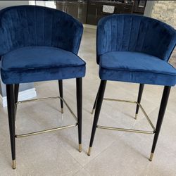 Blue Bar Stools 