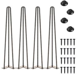 SMARTSTANDARD 28” Hairpin Table Legs (Bronze,4pc)