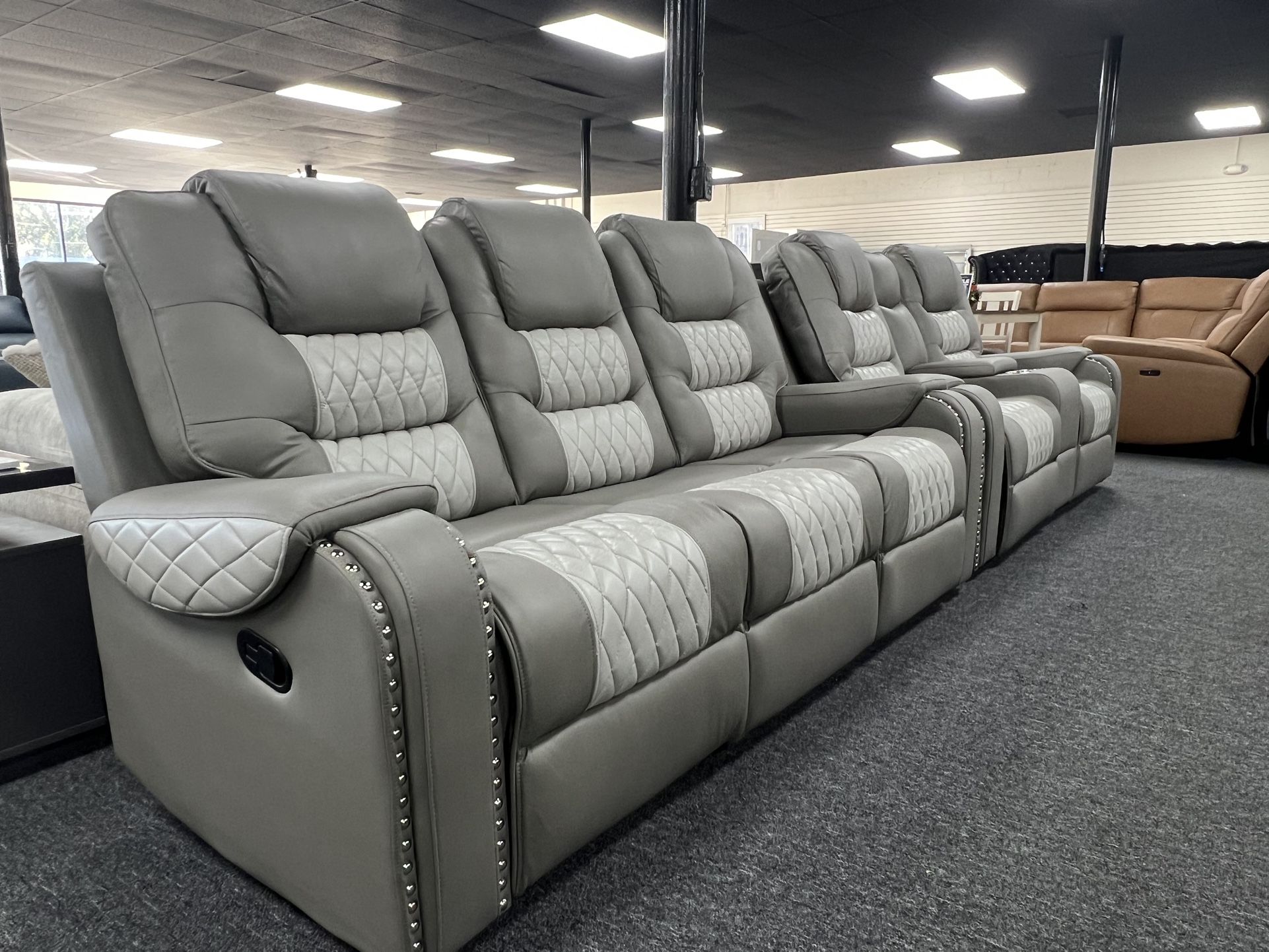 New Manual Reclining Sofa & Loveseat Set. Delivery & Set Up Available 