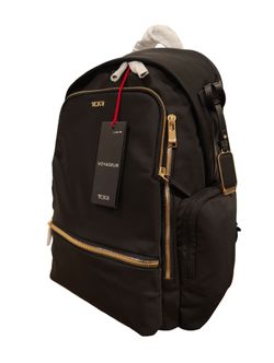 NWT Tumi Voyager Celina Backpack - Black/Gold (Retails for $495)