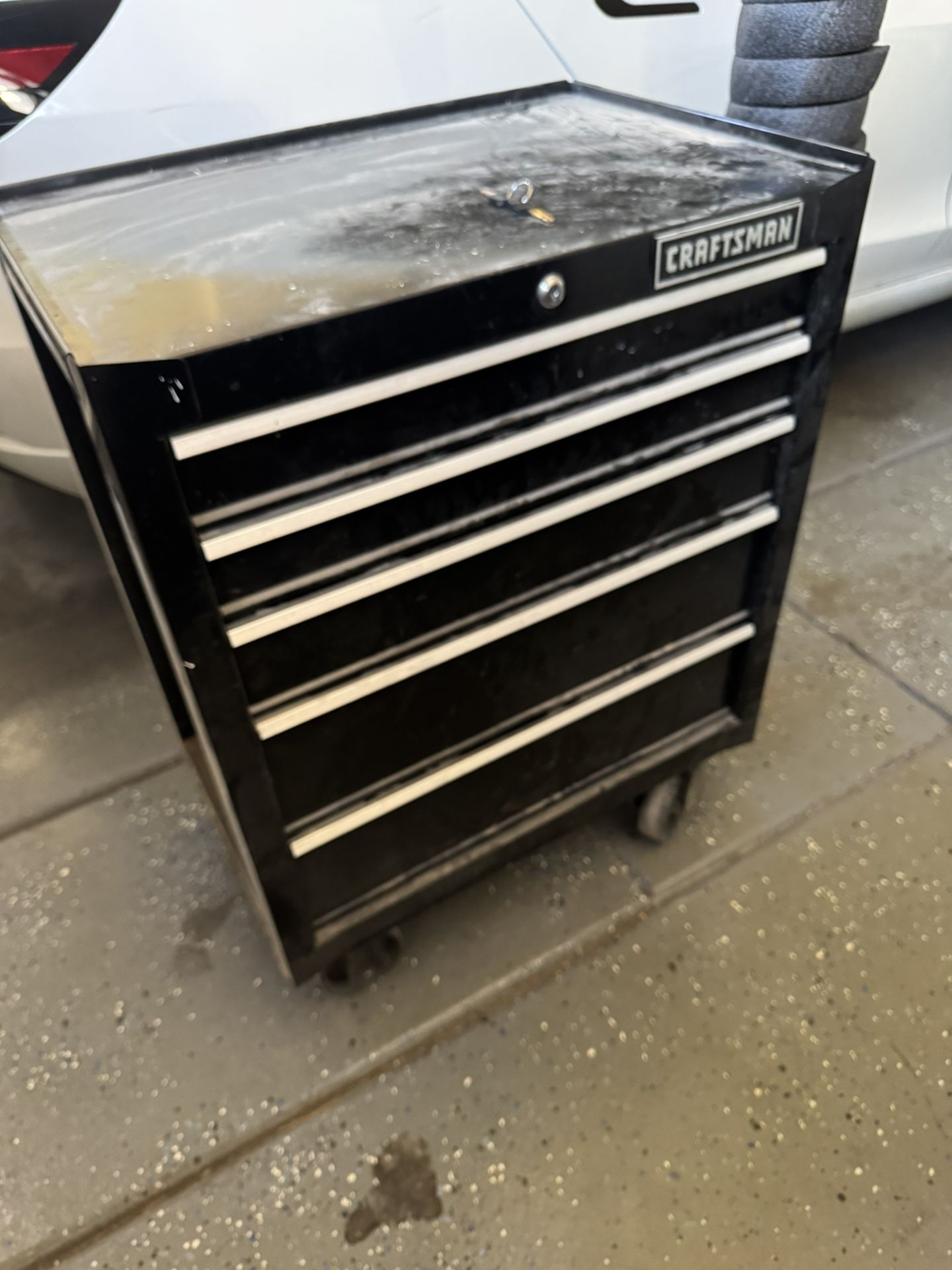 Craftsman Garage Rolling Tool 5 Drawer Chest Cabinet Storage