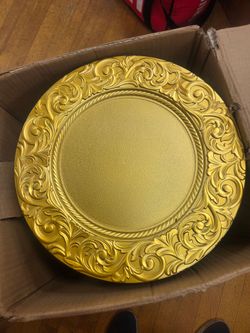 Charger gold plates